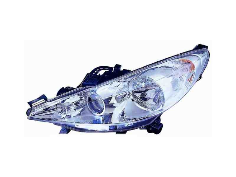 Recambio de faro derecho para peugeot 207 referencia OEM IAM 10117271001 NUEVO T2-5-B4-1
