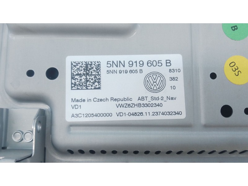 Recambio de sistema navegacion gps para volkswagen tiguan (ad1, ax1) 2.0 tdi referencia OEM IAM   