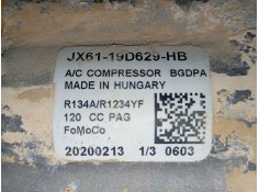 Recambio de compresor aire acondicionado para ford focus iv (hn) 1.0 ecoboost referencia OEM IAM    2