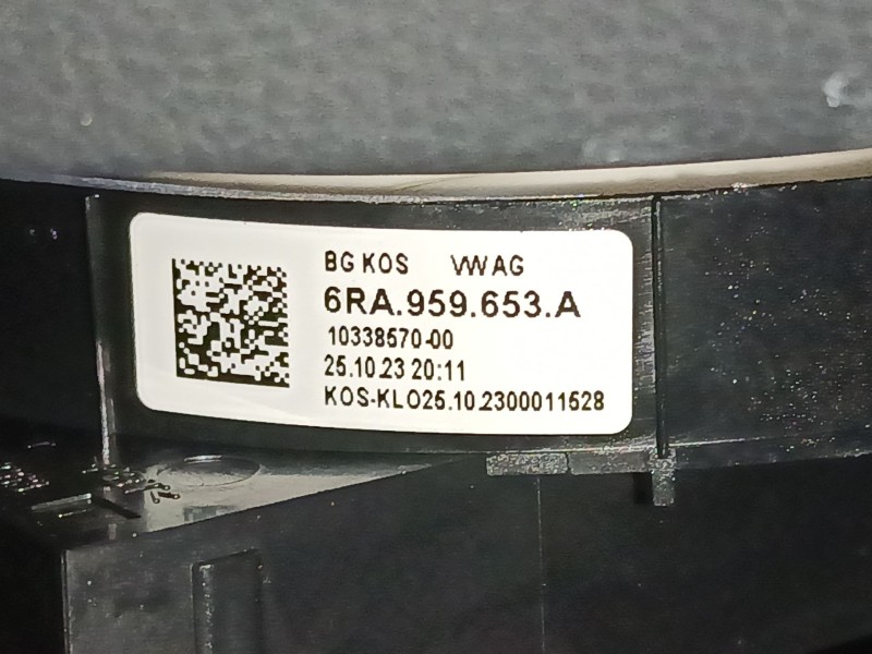 Recambio de anillo airbag para volkswagen t-cross (c11, d31) 1.0 tsi referencia OEM IAM 6RA959653A  