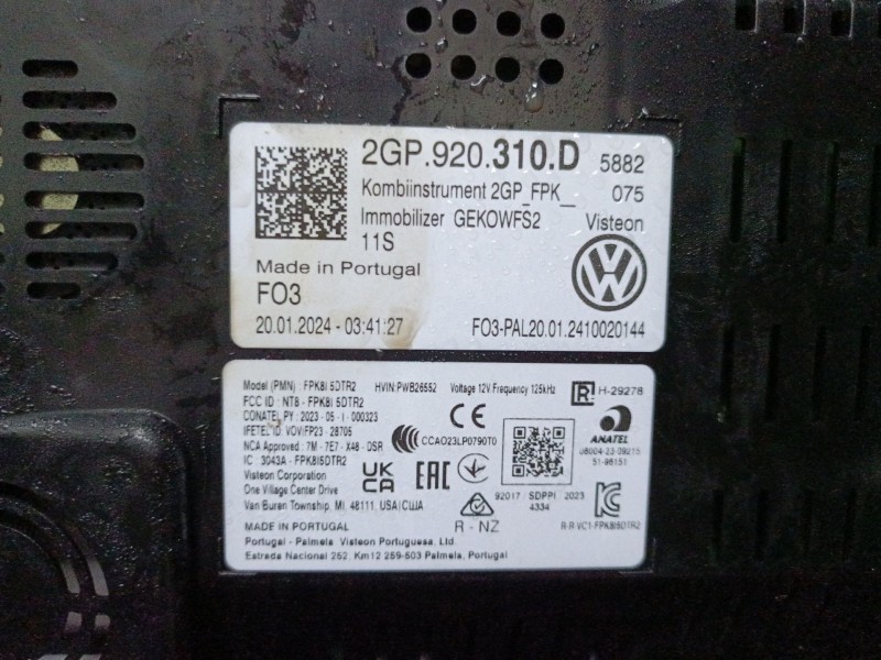 Recambio de cuadro instrumentos para volkswagen t-cross (c11, d31) 1.0 tsi referencia OEM IAM   