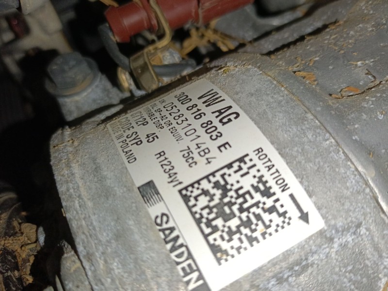 Recambio de compresor aire acondicionado para volkswagen t-cross (c11, d31) 1.0 tsi referencia OEM IAM   