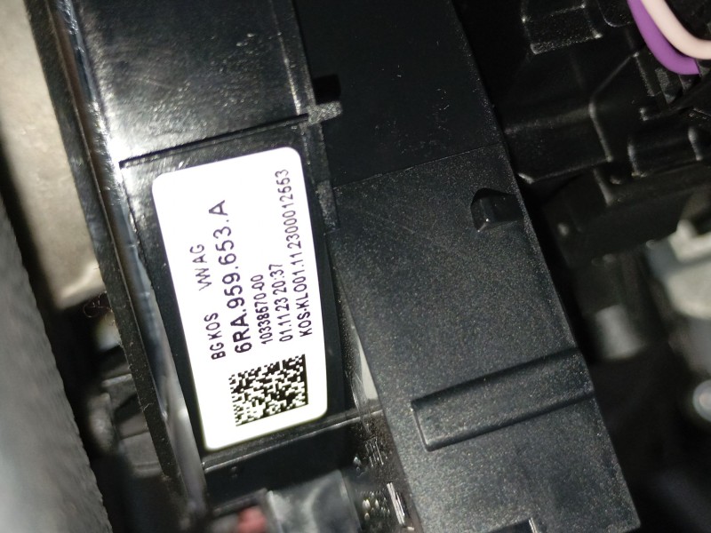 Recambio de anillo airbag para volkswagen t-cross (c11, d31) 1.0 tsi referencia OEM IAM 6RA959653A  