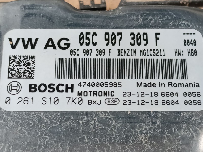 Recambio de centralita motor uce para volkswagen t-cross (c11, d31) 1.0 tsi referencia OEM IAM 05C907309F 0261S107K0 