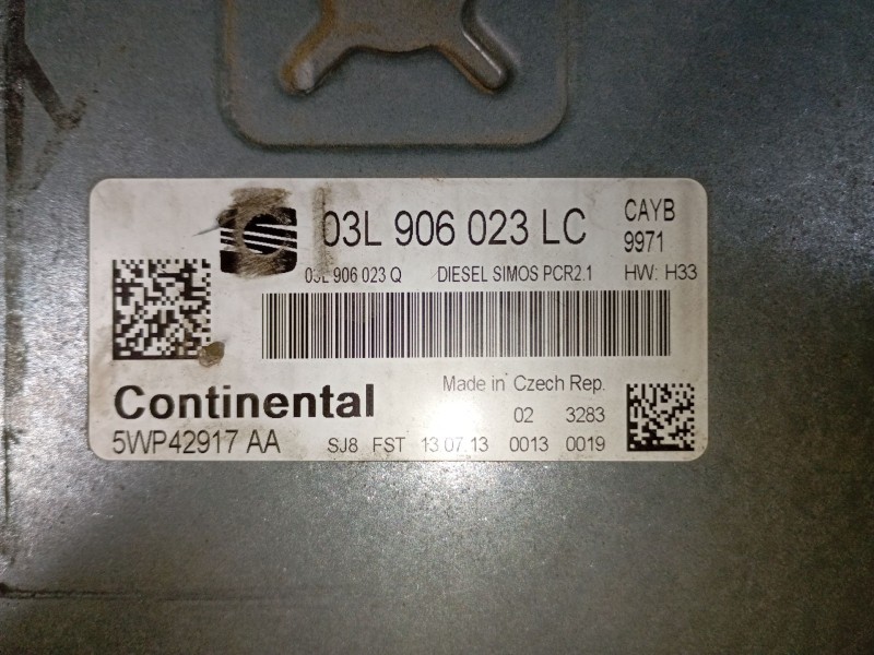 Recambio de centralita motor uce para seat ibiza iv (6j5, 6p1) 1.6 tdi referencia OEM IAM 03L906023LC  