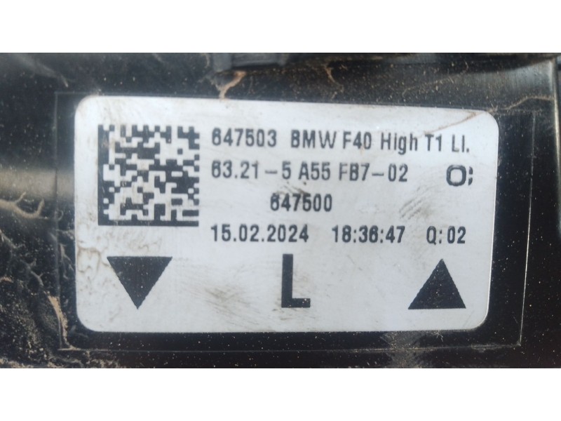 Recambio de piloto trasero izquierdo para bmw 1 (f40) 118 i referencia OEM IAM   