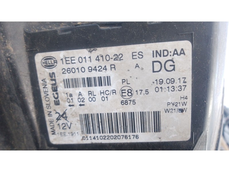 Recambio de faro derecho para renault trafic iii autobús (jg_) 1.6 dci 95 (jgmr, jgmj) referencia OEM IAM   