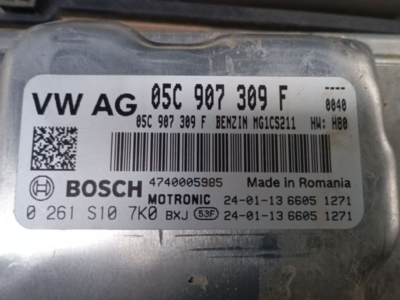 Recambio de centralita motor uce para volkswagen t-cross (c11, d31) 1.0 tsi referencia OEM IAM 05C907309F 0261S107K0 