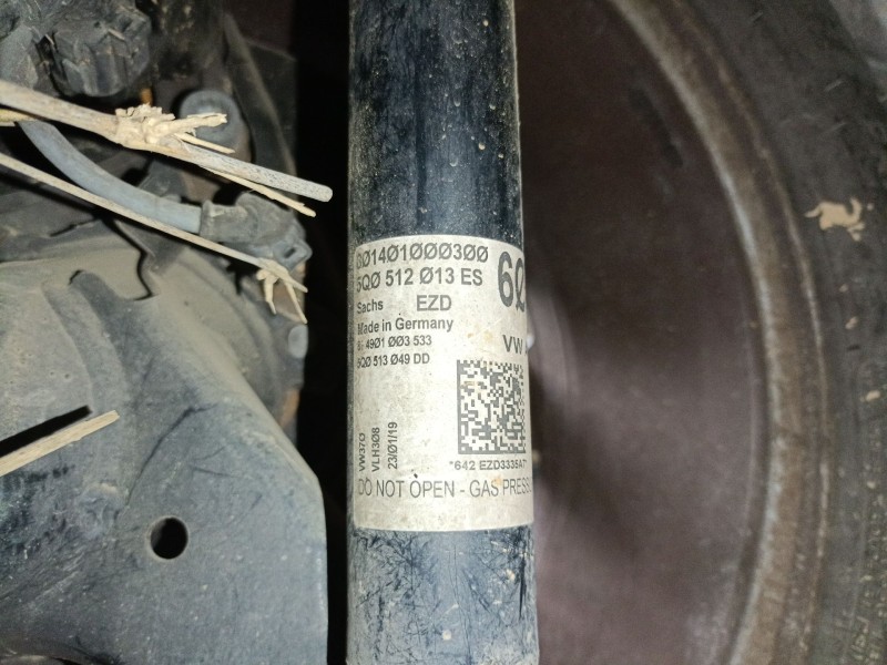 Recambio de amortiguador trasero derecho para seat leon (5f1) 1.6 tdi referencia OEM IAM 5Q0512013ES  
