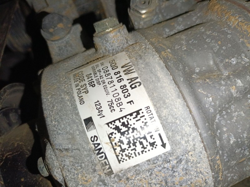 Recambio de compresor aire acondicionado para seat leon (5f1) 1.6 tdi referencia OEM IAM 5Q0816803F  
