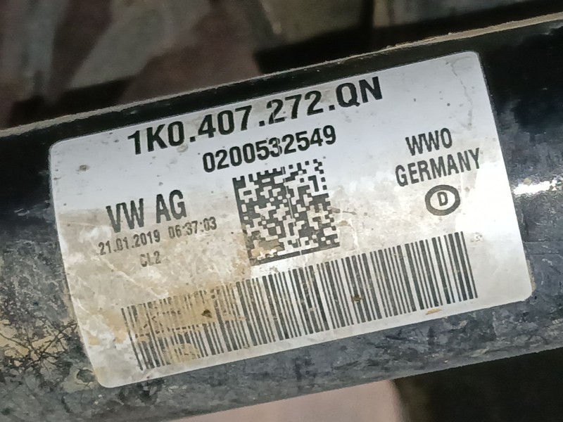 Recambio de transmision delantera derecha para seat leon (5f1) 1.6 tdi referencia OEM IAM 1K0407272QN  