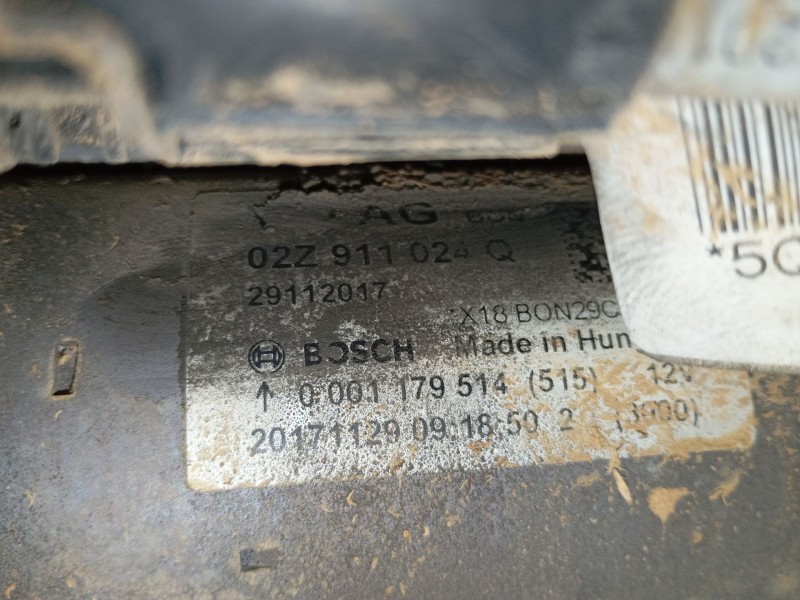 Recambio de motor arranque para seat leon st (5f8) 1.4 tgi referencia OEM IAM 02Z911024Q  