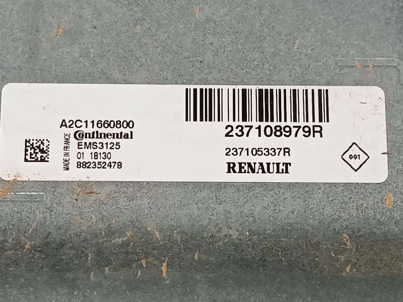 Recambio de centralita motor uce para renault clio iv (bh_) 1.2 16v referencia OEM IAM 237108979R A2C11660800 