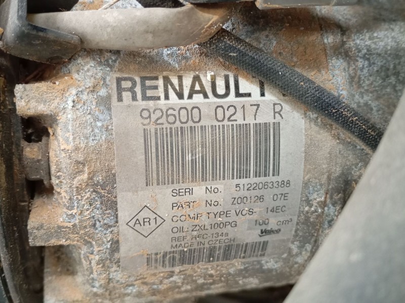 Recambio de compresor aire acondicionado para renault clio iv (bh_) 0.9 tce 90 referencia OEM IAM 926000217R  