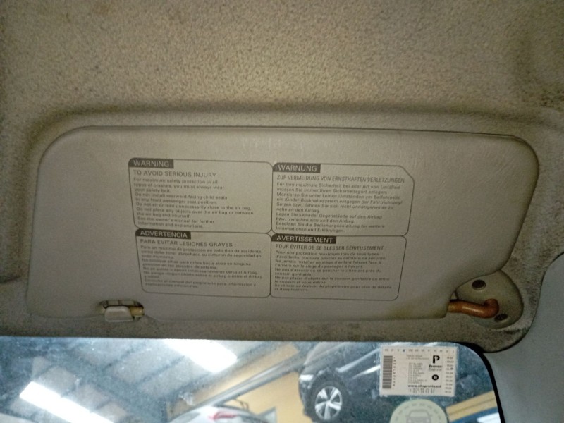 Recambio de parasol derecho para suzuki grand vitara i (ft, ht) 2.0 td 4x4 (sq 420d) referencia OEM IAM   