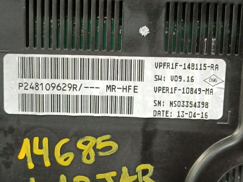 Recambio de cuadro instrumentos para renault kadjar (ha_, hl_) 1.6 dci 130 referencia OEM IAM P248109629R  