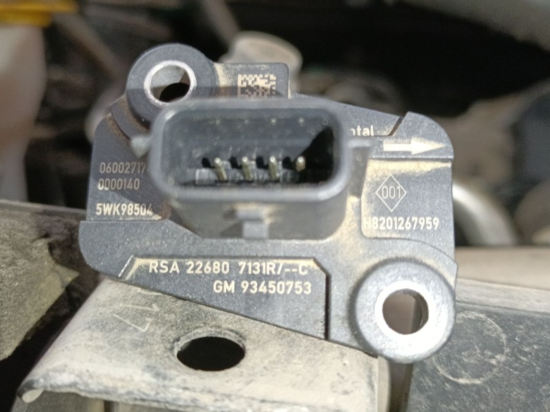 Recambio de caudalimetro para renault kadjar (ha_, hl_) 1.5 dci 110 (hla3) referencia OEM IAM 226807131R  