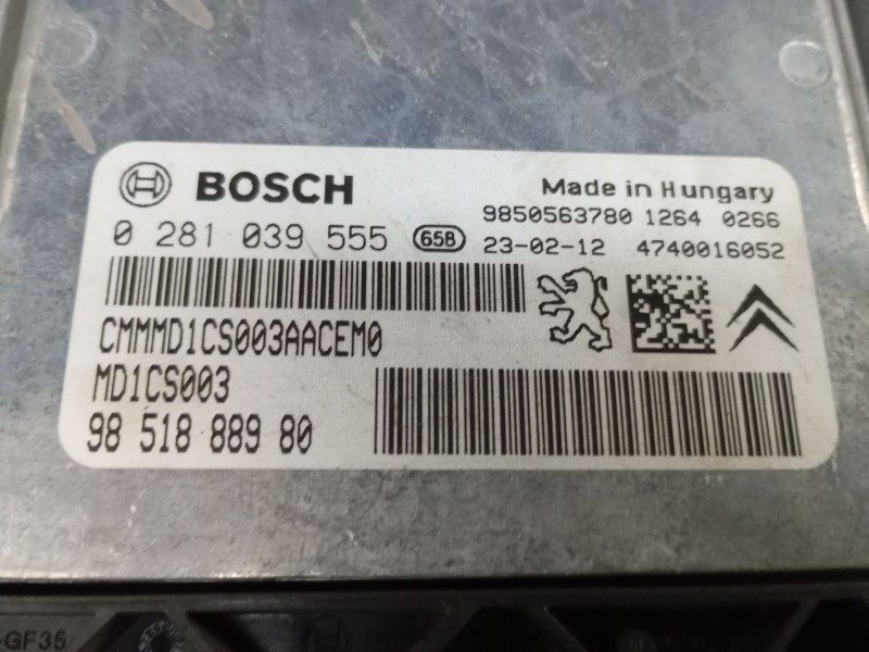 Recambio de centralita motor uce para peugeot 5008 ii (mc_, mj_, mr_, m4_) 1.5 bluehdi 130 (mcyhzj, mcyhzr, mcyhzx) referencia O