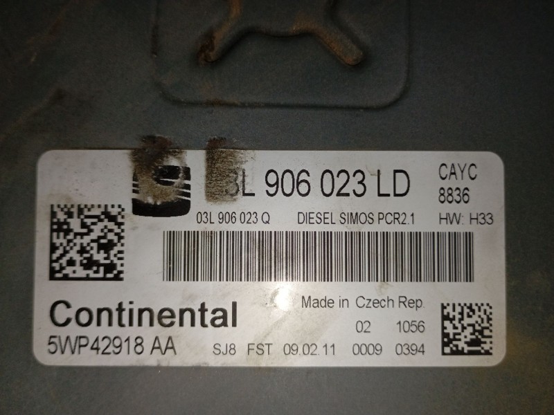 Recambio de centralita motor uce para seat ibiza iv (6j5, 6p1) 1.6 tdi referencia OEM IAM 03L906023LD  