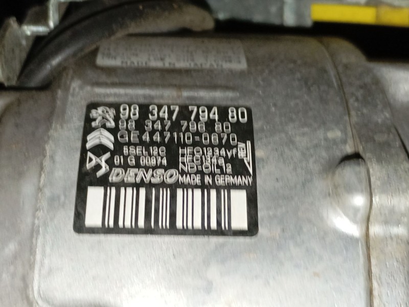Recambio de compresor aire acondicionado para peugeot 5008 ii (mc_, mj_, mr_, m4_) 1.5 bluehdi 130 (mcyhzj, mcyhzr, mcyhzx) refe