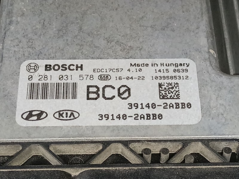 Recambio de centralita motor uce para hyundai tucson (tl, tle) 1.7 crdi referencia OEM IAM 391402ABB0 0281031578 