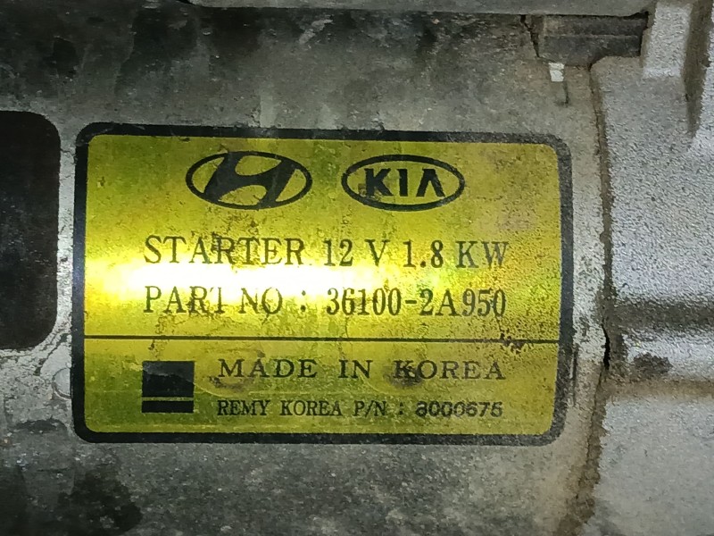 Recambio de motor arranque para hyundai tucson (tl, tle) 1.7 crdi referencia OEM IAM 361002A950  