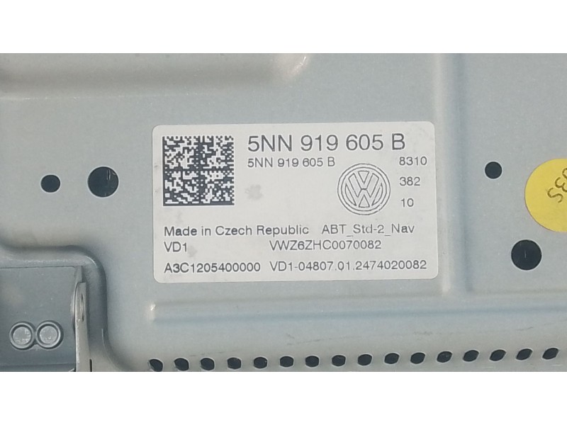 Recambio de sistema navegacion gps para volkswagen t-cross (c11, d31) 1.0 tsi referencia OEM IAM   