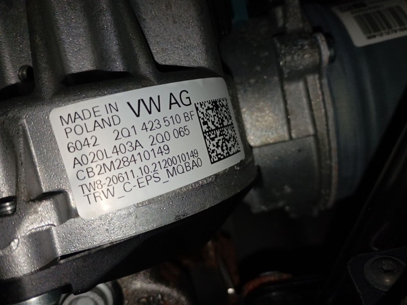 Recambio de columna direccion para volkswagen t-cross (c11, d31) 1.0 tsi referencia OEM IAM 2Q1423510BF  