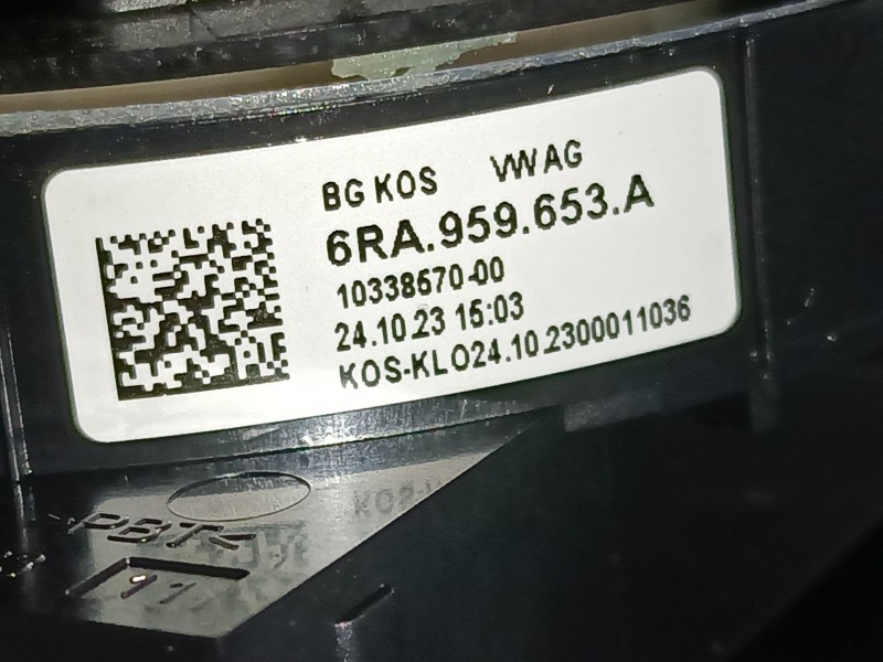 Recambio de anillo airbag para volkswagen t-cross (c11, d31) 1.0 tsi referencia OEM IAM 6RA959653A 1033867000 