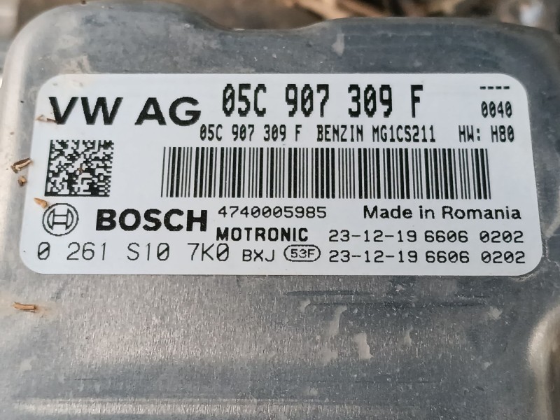 Recambio de centralita motor uce para volkswagen t-cross (c11, d31) 1.0 tsi referencia OEM IAM 05C907309F 0261S107K0 