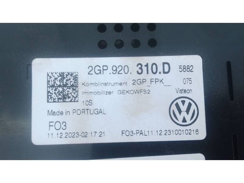Recambio de cuadro instrumentos para volkswagen t-cross (c11, d31) 1.0 tsi referencia OEM IAM   