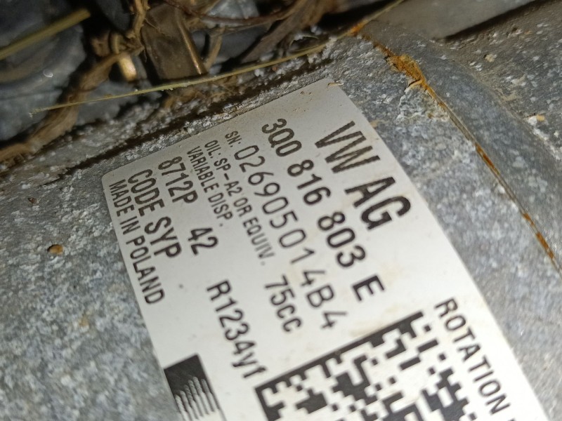 Recambio de compresor aire acondicionado para volkswagen t-cross (c11, d31) 1.0 tsi referencia OEM IAM 3Q0816803E  