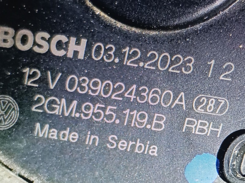 Recambio de motor limpia delantero para volkswagen t-cross (c11, d31) 1.0 tsi referencia OEM IAM 2GM955119B  