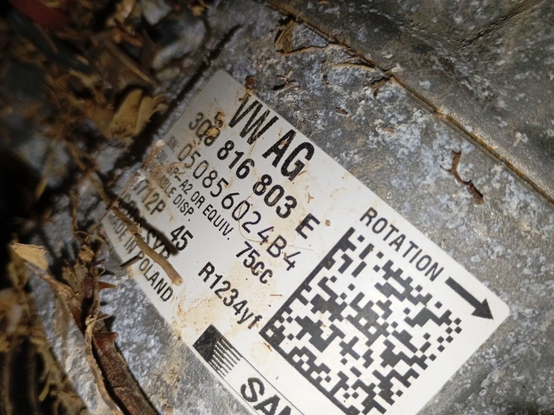 Recambio de compresor aire acondicionado para volkswagen t-cross (c11, d31) 1.0 tsi referencia OEM IAM   