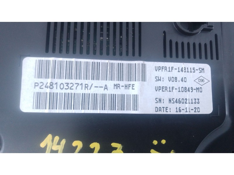 Recambio de cuadro instrumentos para renault kadjar (ha_, hl_) 1.5 blue dci 115 referencia OEM IAM P248103271R  