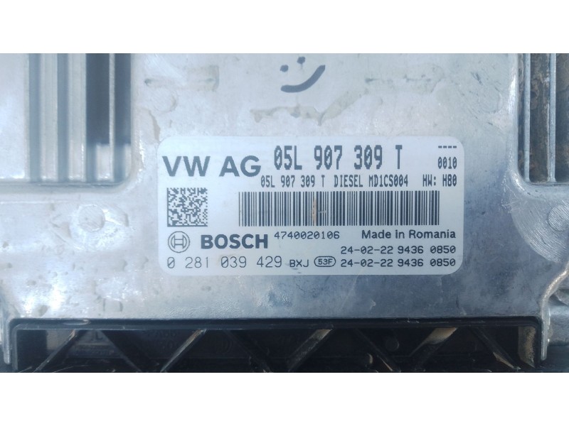 Recambio de centralita motor uce para audi q2 (gab, gag) 30 tdi referencia OEM IAM 05L907309T 0281039429 