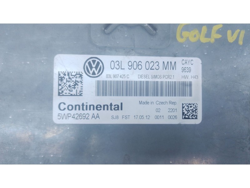 Recambio de centralita motor uce para volkswagen golf vi (5k1) 1.6 tdi referencia OEM IAM   