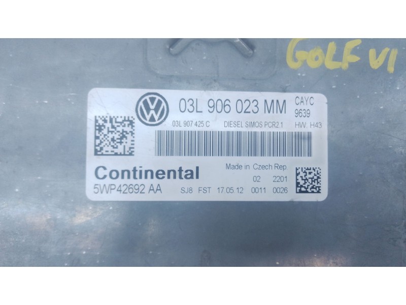 Recambio de centralita motor uce para volkswagen golf vi (5k1) 1.6 tdi referencia OEM IAM   