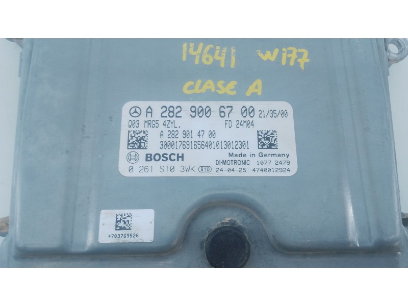 Recambio de centralita motor uce para mercedes-benz clase a (w177) a 200 mild-hybrid (177.087) referencia OEM IAM A2829006700  
