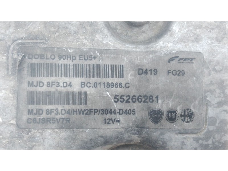 Recambio de centralita motor uce para opel combo furgoneta/monovolumen (x12) 1.3 cdti (b05) referencia OEM IAM 55266281 C6JSR5V7