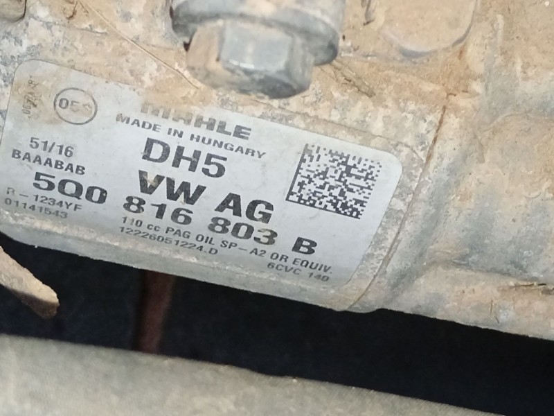 Recambio de compresor aire acondicionado para seat ibiza iv (6j5, 6p1) 1.0 tsi referencia OEM IAM   