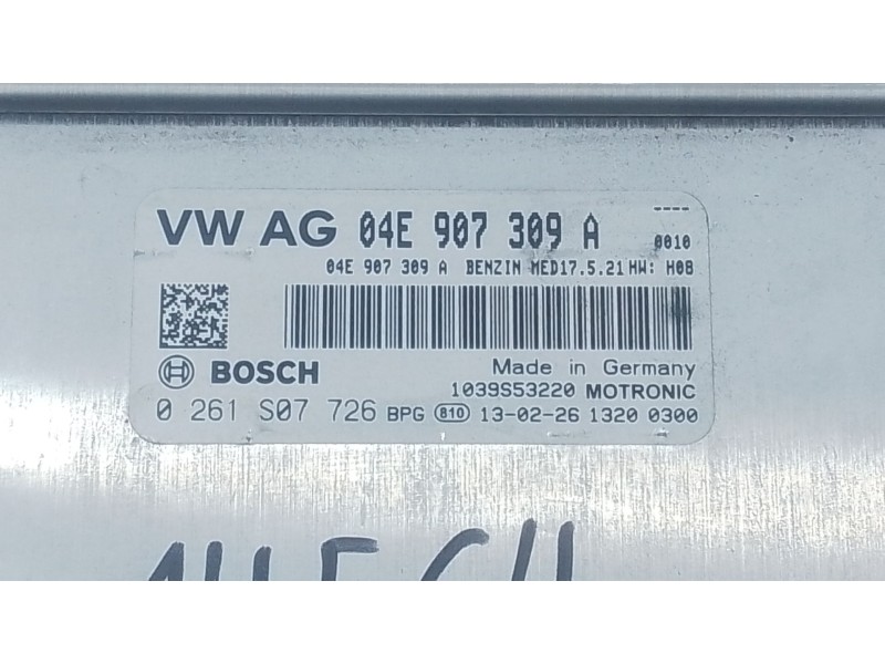Recambio de centralita motor uce para seat leon (5f1) 1.2 tsi referencia OEM IAM 04E907309A 0261S07726 