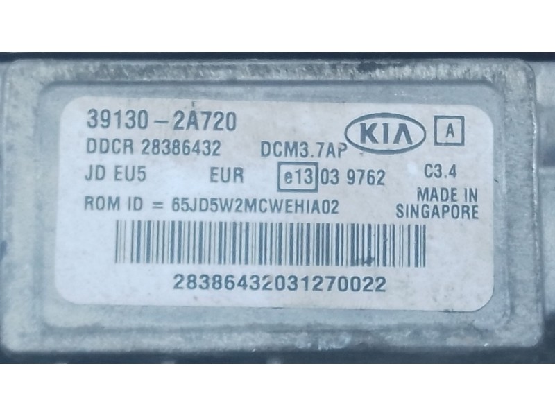 Recambio de centralita motor uce para kia cee´d (jd) 1.4 crdi 90 referencia OEM IAM 391302A720  