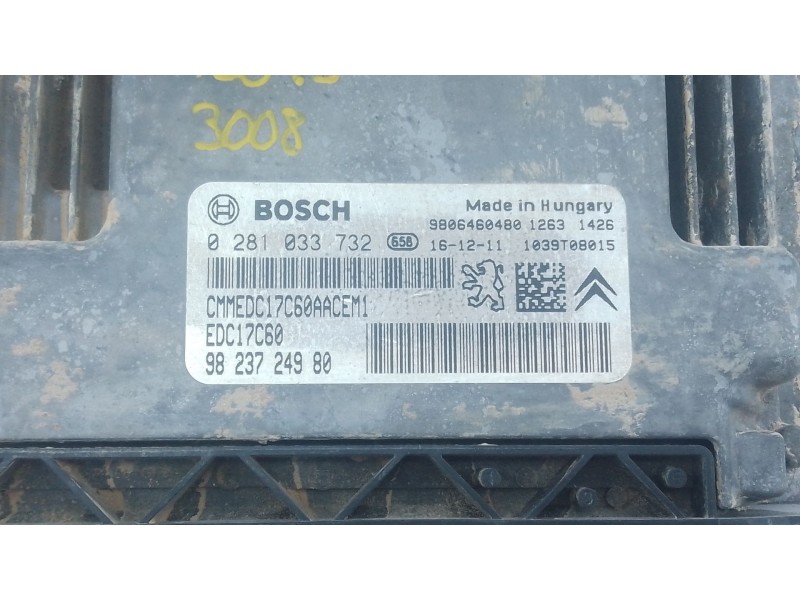 Recambio de centralita motor uce para peugeot 3008 ii suv (mc_, mr_, mj_, m4_) 1.6 bluehdi 120 referencia OEM IAM 9823724980 028