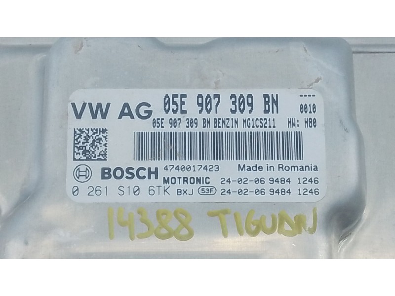 Recambio de centralita motor uce para volkswagen tiguan (ad1, ax1) 1.5 tsi referencia OEM IAM 05E907309BN 0261S106TK 