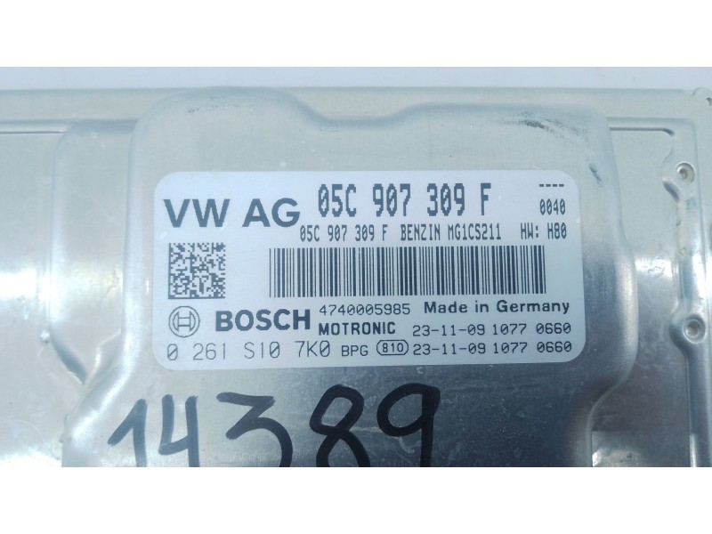 Recambio de centralita motor uce para volkswagen t-cross (c11, d31) 1.0 tsi referencia OEM IAM 05C907309F 0261S107K0 