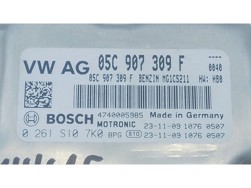 Recambio de centralita motor uce para volkswagen t-cross (c11, d31) 1.0 tsi referencia OEM IAM 05C907309F 0261S107K0 
