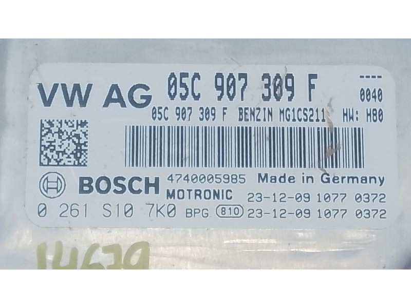 Recambio de centralita motor uce para volkswagen t-cross (c11, d31) 1.0 tsi referencia OEM IAM 05C907309F 0262S107K0 