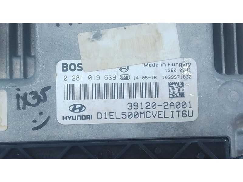 Recambio de centralita motor uce para hyundai ix35 (lm, el, elh) 1.7 crdi referencia OEM IAM 391202A001 0281019639 
