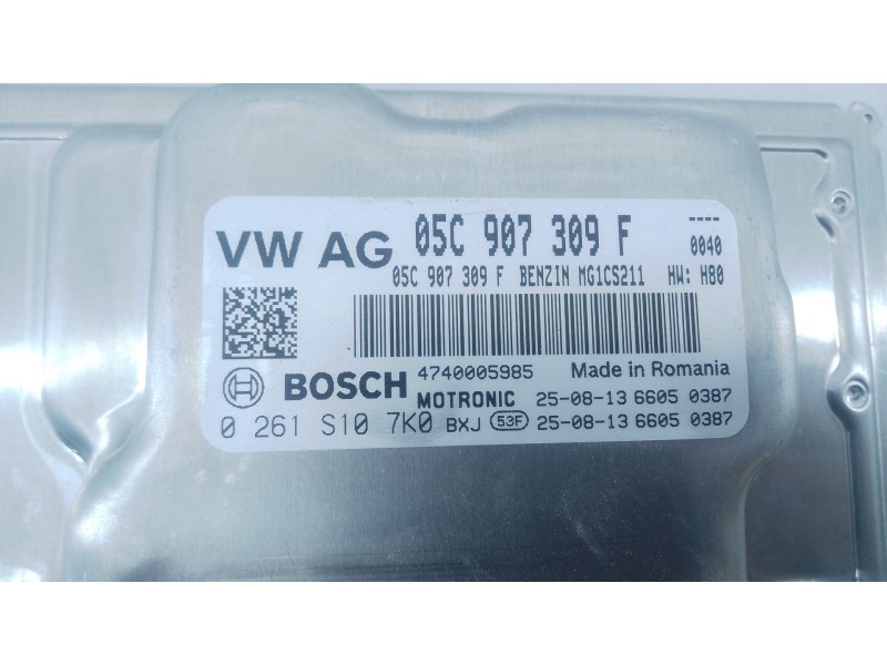 Recambio de centralita motor uce para seat ibiza v (kj1, kjg) 1.0 tsi referencia OEM IAM 05C907309F 0261S107K0 